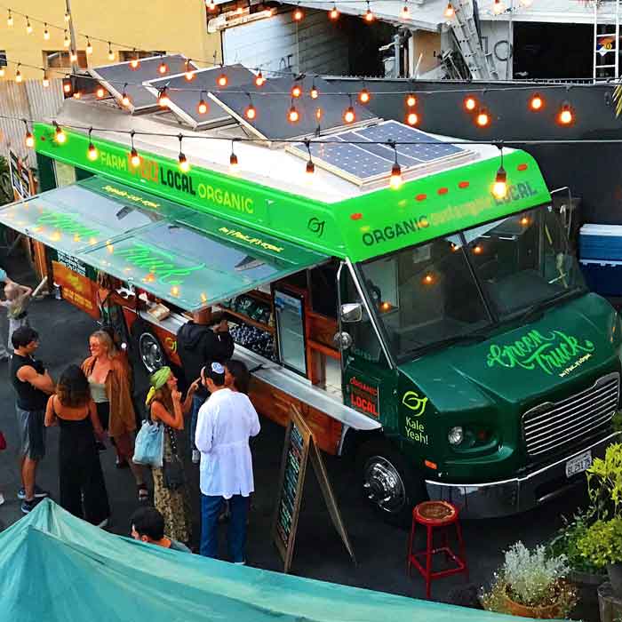 Green Natural Food Truck